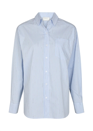 Dalma pattern stone skjorte Light Blue Stripe Neo Noir 
